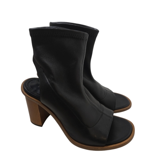 Chloe Leather Black ankle boots Size 38 - Picture 3 of 7